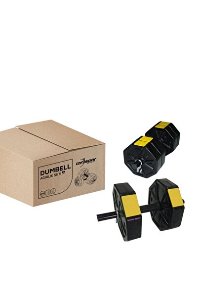 TAN SPOR 20kg Dambıl-dumbell-ağırlık-halter–full Kısa Bar + Düz Bar + Z Bar Seti