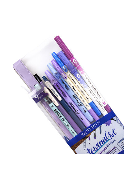 Writech W-JK03-4 NIGHT KALEM SETİ (MAVİ-MOR) - 9'LU SET