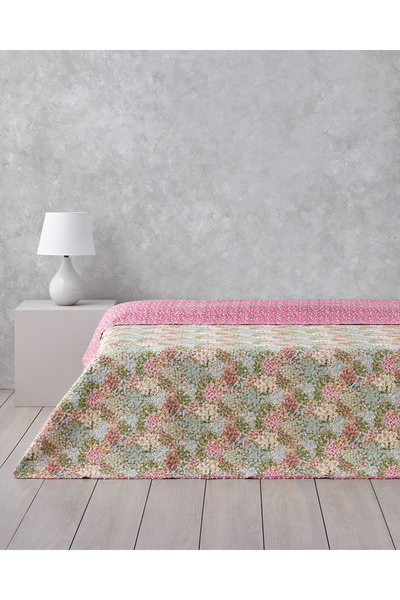 English Home Buchet de flori Husă multifuncțională unică 160x220 cm Roz