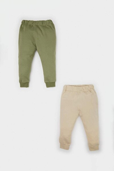 DeFacto Baby Boy Elastic Waist Leg 2-Piece Sweatpants A7460A524Wn