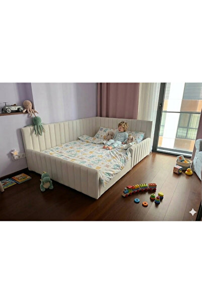 Puf Bebe Montessori serisi_ Çocuk ve Bebek Yatağı 120x200 ölçüde(İç yatak dah...