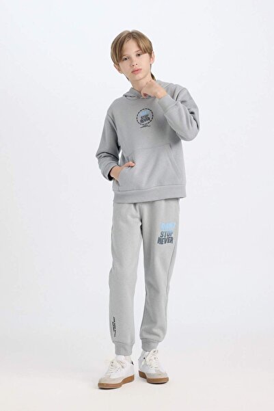DeFacto Boy's Elastic Waist Printed Sweatpants D3012A824Wn