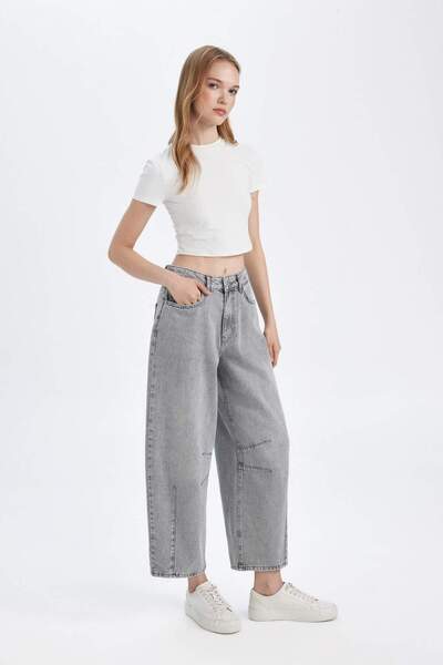 DeFacto High Waist Long Jeans Washed Pants 3192028