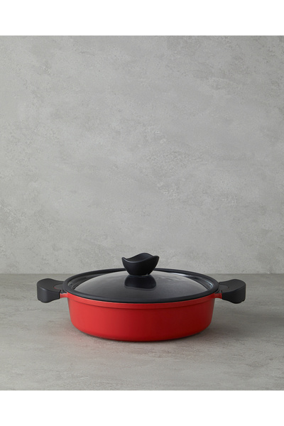 English Home Prime Red Love Döküm Derin Tencere 20 cm Kırmızı