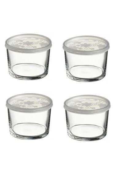 Paşabahçe Kapaklı Cam Saklama Kabı 4 Lü 42230