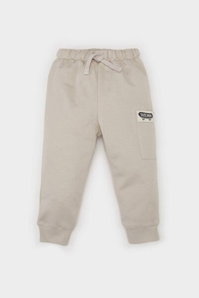 DeFacto Pantaloni de sport cu talie elastică cu imprimeu autocolant pentru be...