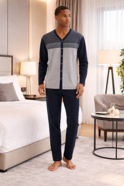 YUYİ KLY ΒΑΜΒΑΚΙΝΗ ΑΝΔΡΙΚΗ ΠΙΤΖΑΜΑ ΜΕ ΛΑΙΜΟΚΟΨΗ V, ΚΟΥΜΠΙΑ ΜΠΡΟΣΤΑ ΚΑΙ ΜΑΚΡΙΑ...