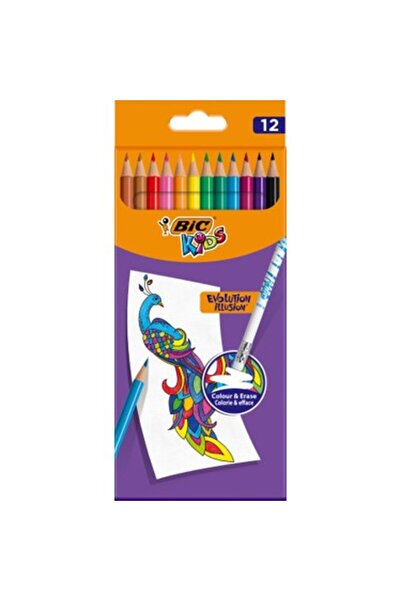 Bic Evolution İllision Silinebilir Kuru Boya 12 Renk 987868