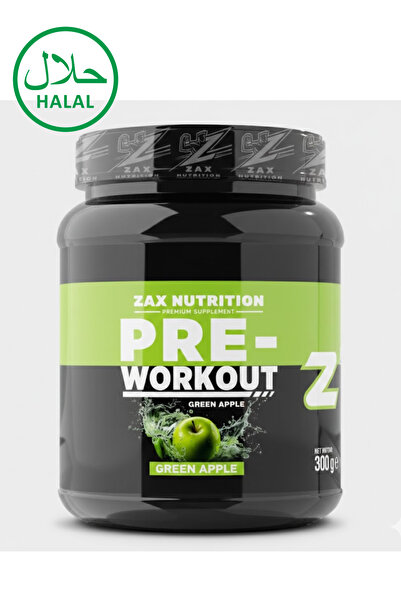 zax nutrition مكمل غذائي قبل التمرين بنكهة التفاح الأخضر 300 جرام