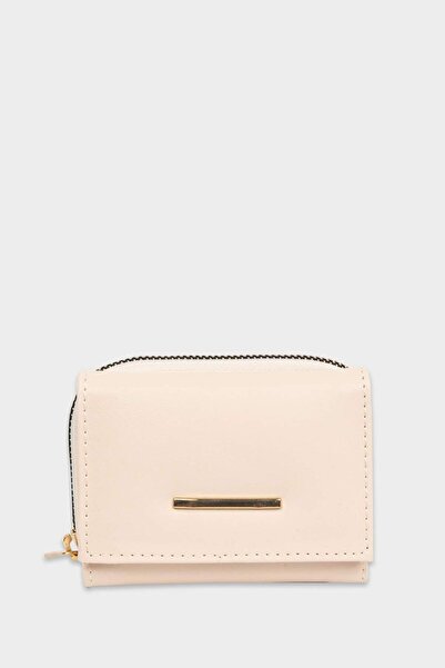 DeFacto Γυναικείο φερμουάρ Τεχνητό δέρμα Πορτοφόλι D6855AXNS