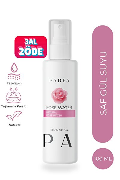 Parfa Saf Gül Suyu Gözenek Sıkılaştırıcı Aydınlatıcı Ve Arındırıcı Tonik %100...