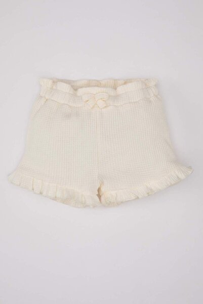 DeFacto Comfort Fit Waffle Shorts Baby Girl A8043A524Sm