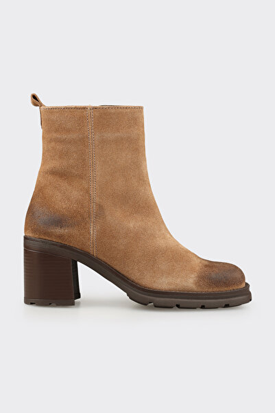 Elle Shoes Taba Deri Kadın Günlük Bot