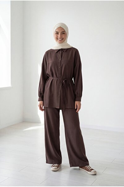 MİHRA STORE Costum cu pantaloni Aliye cu mânecă scurtă, supradimensionat, din...