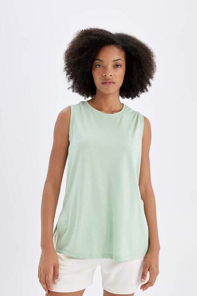 DeFacto DeFactoFit Long Fit guler rotund Sportiv modal Atlet D2979AX24HS