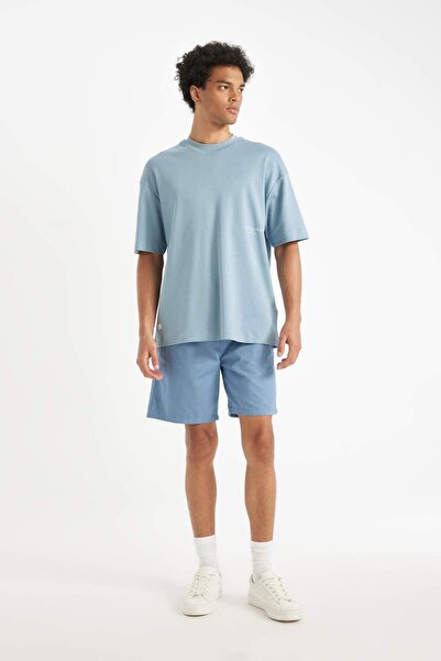 DeFacto Bermudashorts aus Gabardine mit entspanntem Schnitt - D4697AX24HS