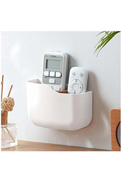 Saharaz حامل جهاز تحكم عن بعد يُثبت على الحائط، صندوق تخزين لشحن الهاتف مزود ...