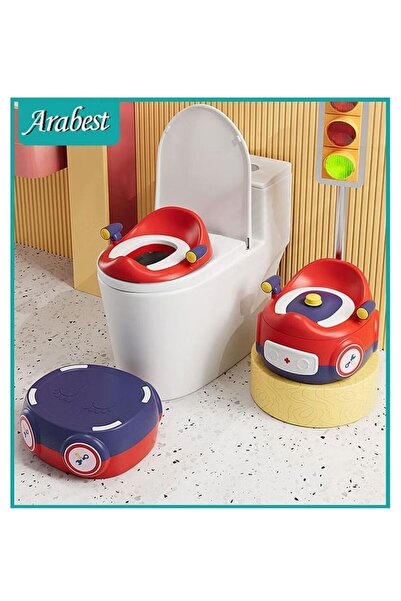 Yelajoy مقعد تدريب للأطفال 3 في 1 مع كرسي متدرج مانع للانزلاق وغطاء للأولاد و...