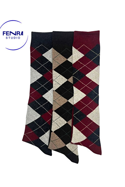 FENRA STUDIO 3-пакет антрацитно кафяви бордо баклава моделни до коляното дамс...