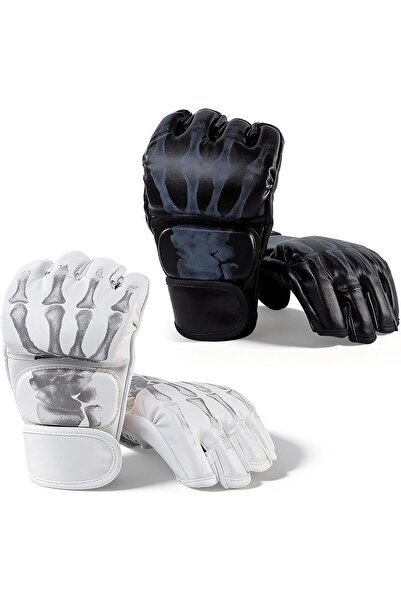 Saharaz 2-Pair MMA Boxing Gloves Set for Martial Arts, Kickboxing Training an...