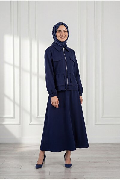 MİHRA STORE Eser Beli Σετ με τούνελ, τσέπες και φούστα με φερμουάρ - MF596 Να...