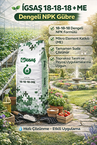 İGSAŞ Varioagro Neofert 18-18-18+me NPK Gübre 25 kg