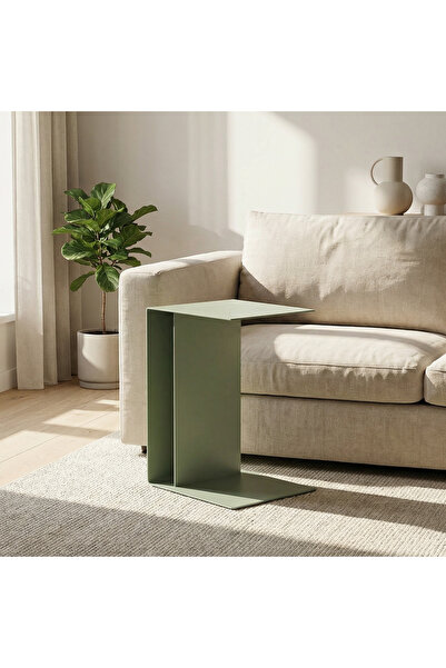 Artepera Fold Metal C Sehpa, Dekoratif Yan Sehpa, Modern Tasarım