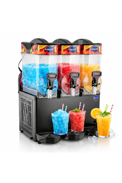 Remta Üçlü 12+12+12 Lt Slush Soğutucu Buzlaş Karlamaç Makinesi