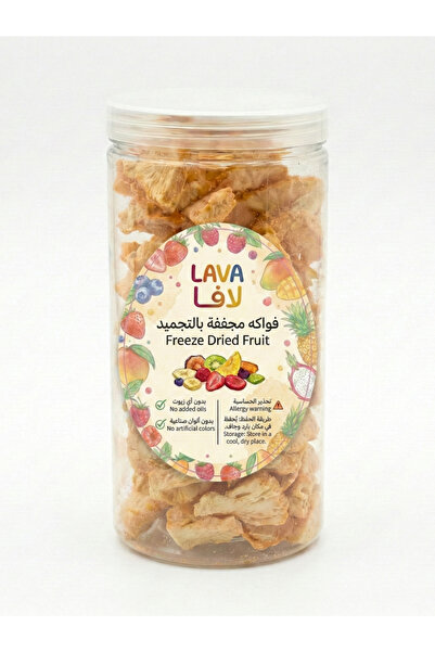 Lava Roastery فواكه مجففة، قطع أناناس مجففة بالتجميد 100 غرام - طبيعي بدون إض...