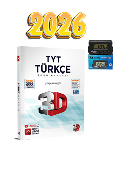 3D Yayınları 3D TÜRKÇE SORU BANKASI GÜNCEL BASKI