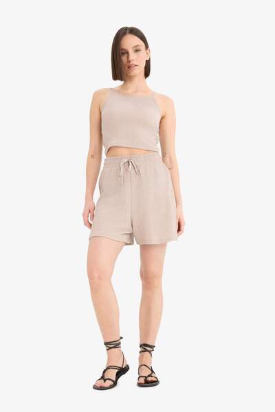 DeFacto Loose Fit Wrinkled Shorts A6223Ax24Sm
