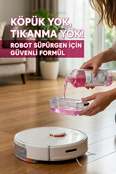 Papilion Robo-Sil Robot Süpürge Deterjanı 1000 ml Etkili Temizlik Hızlı Kuruyan Leke Bırakmayan Kalıcı Koku