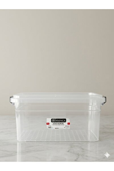 Cosmoplast صندوق تخزين بلاستيكي شفاف بغطاء قابل للقفل من كوزموبلاست، سعة 7.5 لتر