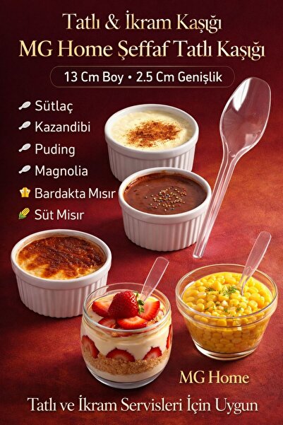 VENON 300 Sup Spoons ❤️   Mini Spoon Dessert Spoon Plastic Spoon ❤️ 13 cm Len...