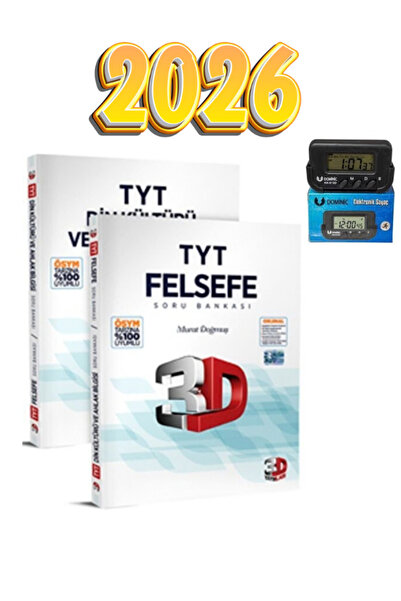 3D Yayınları 3d tyt felsefe din kültürü soru bankası güncel baskı 2026