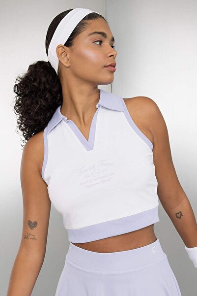 DeFacto Crop Polo Yaka Sportswear Atlet B4581AX24SP