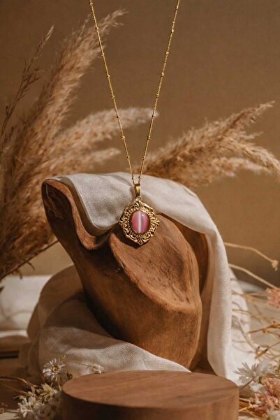 Evaa Jewelry Accessories قلادة من الفولاذ المقاوم للصدأ باللون الذهبي طراز في...