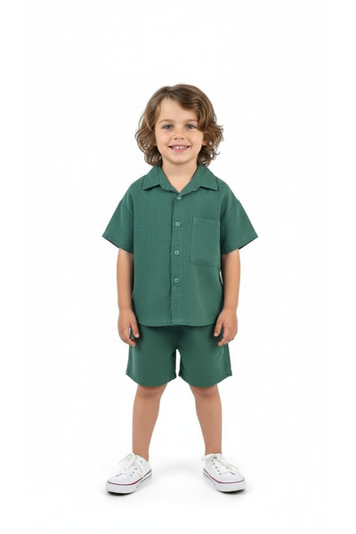 Booni Jooni Linen Shorts Set