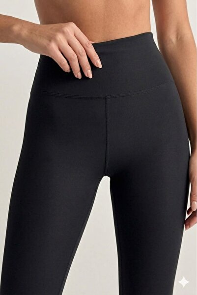 CRNSSWİMWEAR جوارب نسائية سوداء عالية الخصر يبرز انحناءات الجسم جوارب عالية ا...