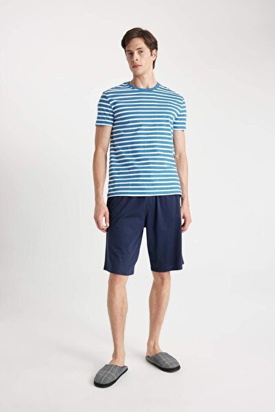 DeFacto Regular Fit Shorts Pajama Bottoms with Pockets - Z6848AZ24SM