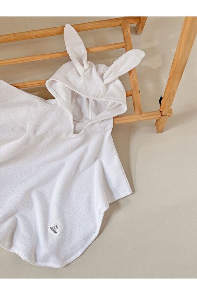 jr.bunnies بونشو منقوش من Bunnies - منشفة شاطئ/حمام 100% قطن