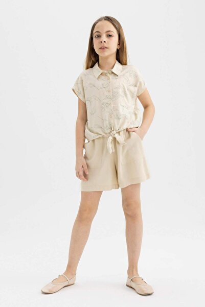 DeFacto Viscose Shorts for Girls B5050A824Hs