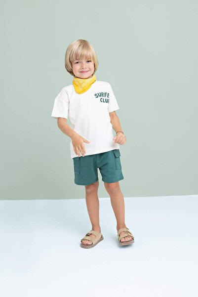 DeFacto Cepli Şort Erkek Bebek C9195A524SM