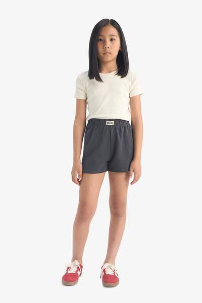 DeFacto Girl's Woven Label Shorts C4712A824Sm