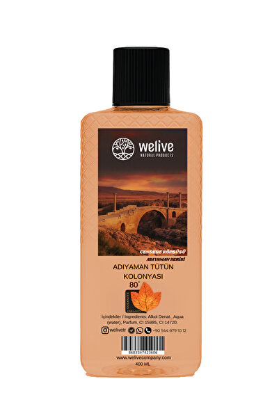 Welive ADIYAMAN TÜTÜN KOLONYASI 400 ML (CENDERE KÖPRÜSÜ) 80 DERECE