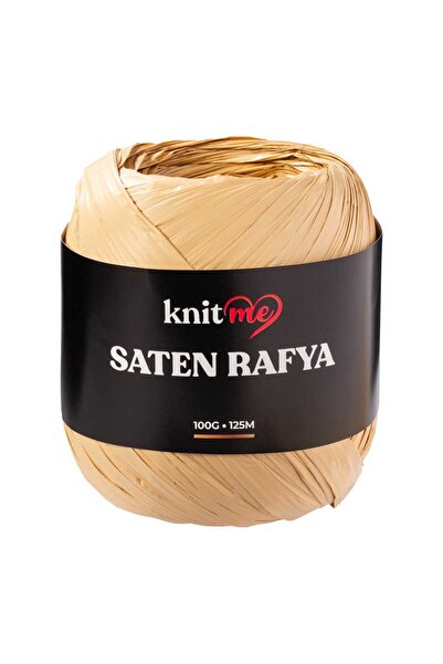 knitme Σατέν Ράφια Σχοινί Βιζόν 100 Γρ 125 Μτ