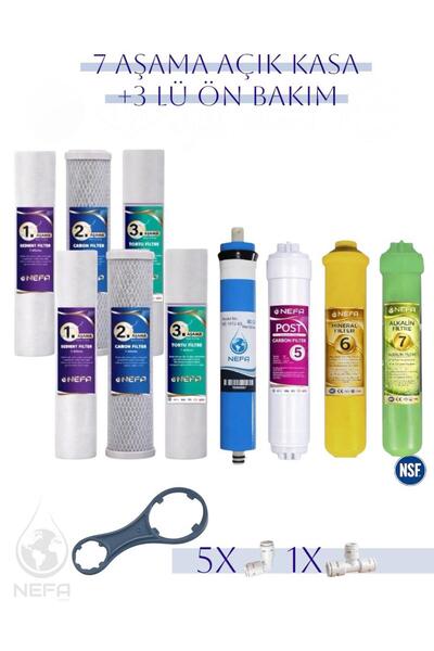 Nefa Tüm Açık Kasa Su Arıtma ve İhlas Cebilion -Compact Uyumlu- 1.5 Yıllık 7+...