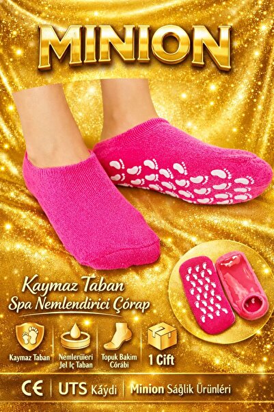 Minion Nemlendirici Jel Çorap Ayak Bakım Çorabı