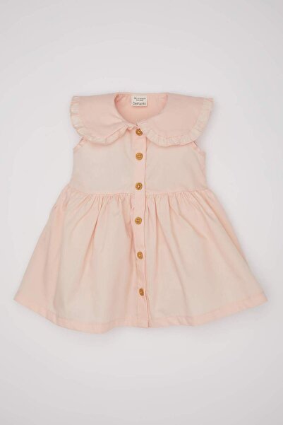 DeFacto Poplin Baby Girl Dress - Sleeveless C2412A524SM