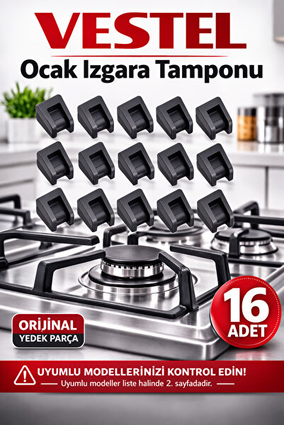 Ocak Izgara Lastiği 16 Adet Lastik Tampon (diğer Markalarada Uyum Sağlar)
